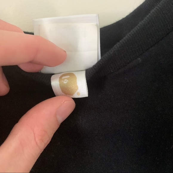 BAPE Black College Tee - Picture 5 of 6